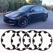 DEERMOTO Tesla Model Y 21 Inch Wheel Rim Protector Ring,4PCS Set RimCase Protectors ABS Model Y Wheels Accessories Covers The Entire Wheel Rim Protection Strip