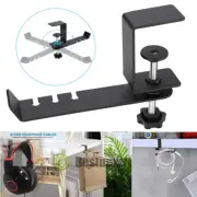 Foldable Headphone Stand Holder All Aluminum Headset Stand Hanger Desk Hook Blak