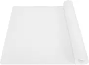 Thick Silicone Counter Mat Large 23.4"x15.6", Heat Resistant for Kitchen Table/Countertop Protector/Non-Stick Pastry Baking, Placemats for Crafts Kids, Super Kitchen Clear