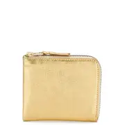 [COMME des GARCONS WALLET] Gold And Silver L-Shape Zip Wallet