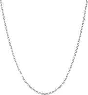 [JewelryWeb] 14k Solid Yellow Gold Adjustable Sparkle Cut Cable Chain Necklace 46 Centimeters Chain-Necklace for Women and Men in