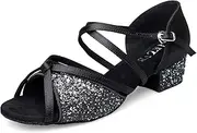 [EAKLVB] Ballroom Dance Shoes Women, Latin Salsa Bachata Practice Performance Dance Shoes