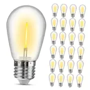 LED S14 Replacement Light Bulbs,1 Watt Shatterproof & Waterproof for 24 Pack
