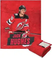 Northwest NHL New Jersey Devils Silk Touch Sherpa Throw Blanket, 50" x 60", Jack Hughes