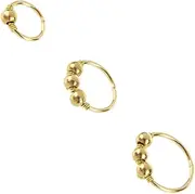 [SAFIGLE] 3pcs Nose Rings Nose Bead Ring Ring Nose Piercing Ring Nose Screw Studs Ring Nose Piercing Nose Hoop Screw Nose Barbell Nose Studs Nose Piercing Jewelry