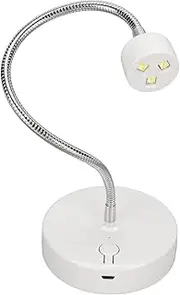 Sxhlseller Gooseneck LED Nail Lamp, DIY Manicure Dryer with Adjustable Angle, LED Light Chips, Flash Cure Light, Mini Hands Light, ABS Material