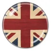 British Flag Union Jack Paperweight Crystal British Paperweights
