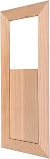 Sauna Door, Sauna Vent Sauna Door Cedar Sauna Gable Vent Kit Square Sauna Room Air Vent Grille Wooden Ventilation Louvers Sauna Room Ventilation Louvers Accessory for Sauna Room