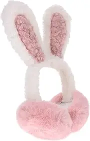 [BESTYASH] Cozy Winter Warm Earmuffs for Girls Bunny Ear Shape Soft Comfortable Material for Cold Weather