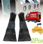 1 Pair Sandblaster Sandblasting Gloves for Sand Blasting Cabinet Sandblast Glove