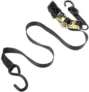 GARVALON Bungee Cords for Luggage Adjustable Heavy Duty Straps with Hooks Ratchet Straps Wear Resistant Cargo Tie Down for Trucks Motorcycles and Trailers