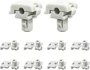 Dickno 10 PCS Car Door Lock Rod Clips, Tailgate Handle Rod Retainers Fit 5/32" Rod, Door Lock Latch Clips Replace OEM 16629990 16675980, Tailgate Lock Clips for F150 F250 F350