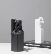 Abstract Human Body Bookend Book Stall Resin Home Table Decor Office Gift