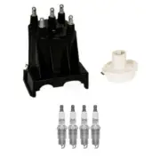 GM OE Distributor Rotor Cap & Platinum Spark Plugs Kit ACDelco for Safari 2.5 L4