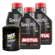 3L Motul SPECIFIC 948B 5W20 Wix Racing Filter Motor Oil Change Kit API SN
