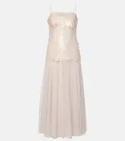[Simkhai] Simkhai Maxine sequined maxi dress UK 8 pink