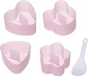 Rice Ball Molds Cute Onigiri Mold DIY Sushi Molds,5Pcs Sushi Making Kit Onigiri Mold Meat Press Musubi Maker Mold, Triangle Onigiri Rice Mold Triangle Sushi Mold Form Sushi Mold Onigiri Rice Molds