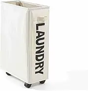 Large Foldable Laundry Washing Clothes Storage Bag Basket Bin Organiser (White)