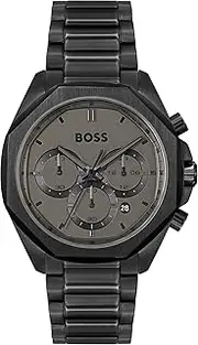 [Hugo Boss] Men's Cloud 1514016 Quartz Watch, Grey, 44 mm Case Diameter