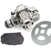 49cc 2 Stroke Motor Pull Start Engine 64T Teeth Rear Sprocket Link Drive Chain