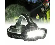 Torch Headlamp COB LED Headlight USB Rechargeable Flashlight Work