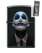 Zippo 53707 halloween clown creepy blood circus joker Lighter + FLINT PACK