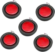 GLEAVI Truck Side Light 5 Pcs 2 Side Light Side Lamp Side Marker Lamp Indicator Light Rubber Band Led Red Round Lamp