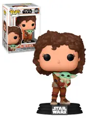 Funko POP! Star Wars The Mandalorian #665 Peli Motto With Grogu - New, Mint Condition