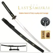“The Last Samurai” Duty Loyalty and Courage Katana Sword w/Hang Tag FREE STAND