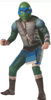 Teenage Mutant Ninja Turtles Leonardo Muscle Child Costume Large 8-10 yrs