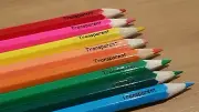 132+28 Free Transparent Personalised Name Label Stickers, Pencil 22*09mm, Clear