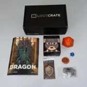 Dragon Loot Crate 2014 Promo Box Elder Scrolls Nord Figure, Dog Tag, Pin more!