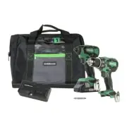 18V Cordless Combo Kit, Hammer Drill and Impact Driver, Brushless Motor, 1 - ...