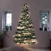 Bd Corner Shop Christmas Decorations New Christmas Rattan Lights DIY On Wall Christmas Tree Holiday Atmospheres Decoration Lights Window M