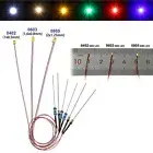 20pcs Pre-wired 50cm Wire 0402 0603 0805 SMD LED Lights + Resistor Rectifier