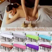 Velvet Beauty Bed Towel Massage Table Cover Spa Salon Headcloth Sheet W/ Hole