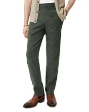 John Varvatos Flint Linen Blend Flared Leg Pants