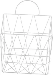 Generic Book Shelf Hanging Wall Organizer for Magazine File Organizer Rack Organiser Literature Wall Mount Magazine Organizer Blue Hanging Wall File Organizer Holder Iron White