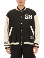 [GCDS] GCDS-Wirdo Varsity Bomber Jacket-Uomo L