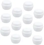 ERINGOGO 12pcs Mushroom Shape Empty Bottles for Cosmetics Travel Containers with Sealed Lid Sift Design for Creams Lotions and Balms Packaging Bottles