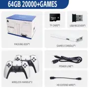 M15 Mini Game Console with 64G and 20000+ Retro Games for Two Players