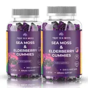 Sea Moss Gummies, Contains Irish Sea Moss, Extract, Burdock Root, Bladderwrac...