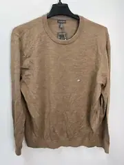 Van Heusen Brown Lightweight Sweater Long Sleeve Wool Blend Men's Size XXL