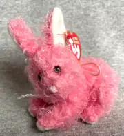 Ty Basket Beanies Sugartwist Pink Plush Easter Bunny - All Tags!