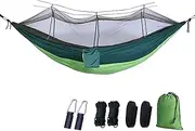 Night Camping Hammock Tent- Portable Net Camping Hammock Set | Easy to Use Backpacking Bed Tent| Flat Lay Hammock Net| Camping Hammock Swing for Outdoor Accessories, Picnic and Camping]