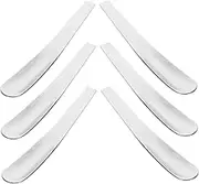 LABRIMP 6 Pcs Mini Stainless Steel Spoon Multifunctional Long Tea Dessert and Egg Custard Spoon for Home Hotel Restaurant Use Silver