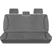 Tradies Canvas Ready Made Seat Covers - Rear, Grey, Suits Amarok