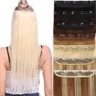 CLEARANCE Clip in Hair Extensions 100% Real Human Hair Extension One Piece Weft