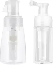 Awleynz 2Pcs Powder Spray Bottle,Empty Barber Spray Bottle,Refillable Hair Fiber Applicator for Hair Salon, Home, Beauty,Skin Care,Travel Hair Spray Bottle (110ml+180ml)