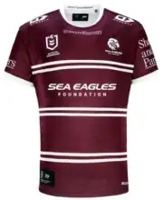 Manly Sea Eagles 2024 NRL Kids Home Jersey Sizes 6-14 BNWT